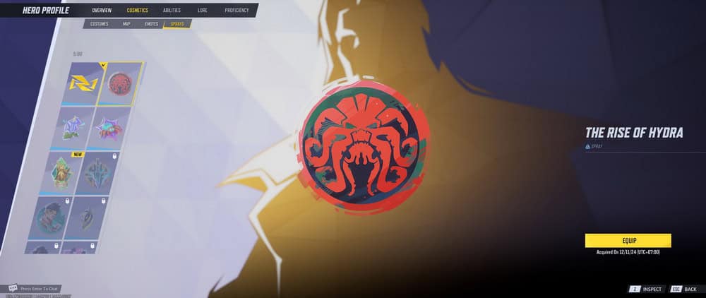 Panduan Menggunakan Emote dan Sprays di Marvel Rivals