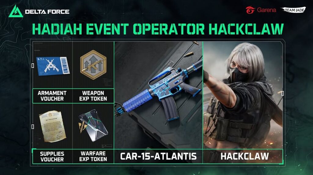 Cara Unlock Hackclaw di Garena Delta Force