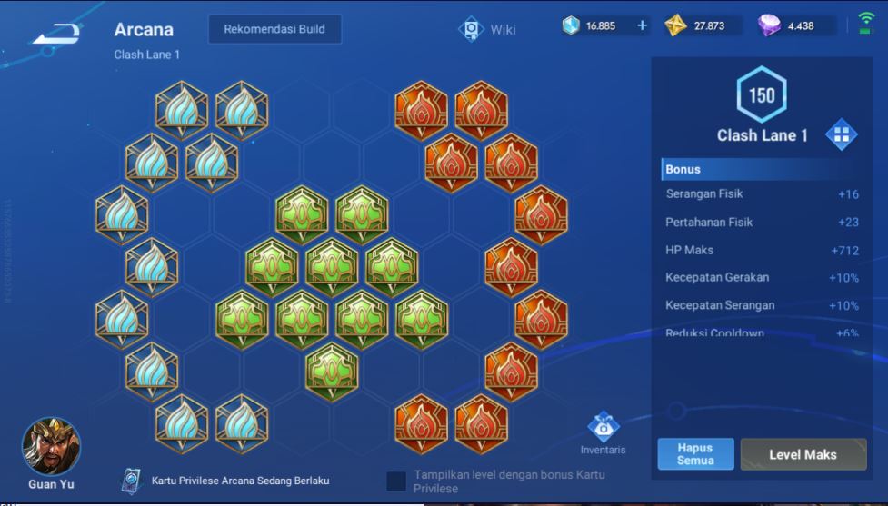 Set Arcana Guan Yu Honor of Kings