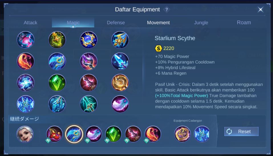Build Harith Tersakit MLBB