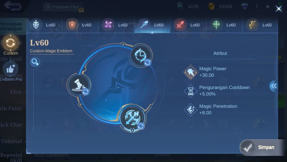 Emblem Selena MLBB