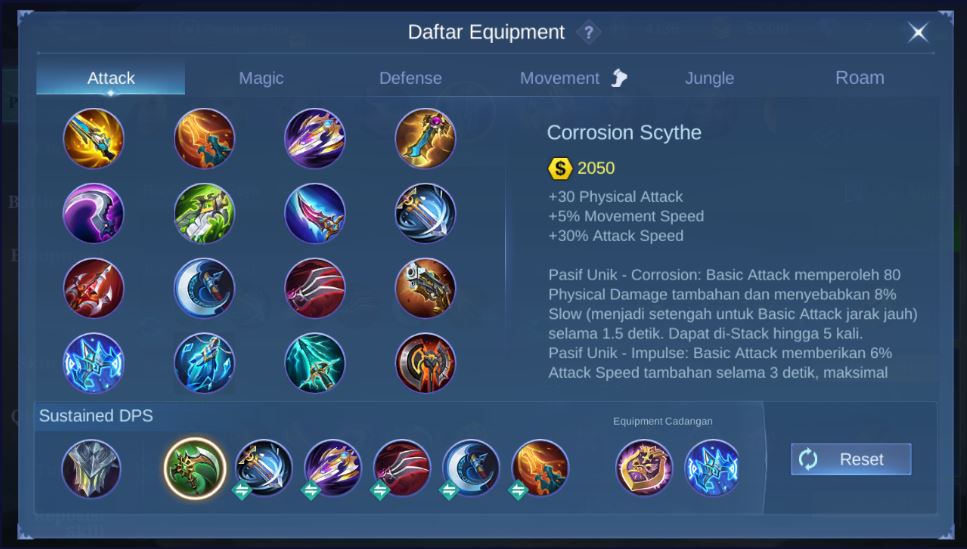 Build Item Argus Mobile Legends
