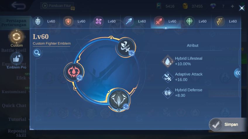 Emblem Yu Zhong MLBB