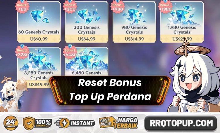 Reset Bonus Top Up Perdana Genshin Impact