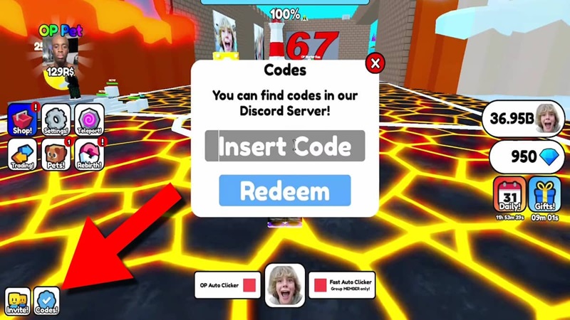 redeem code 67 Clicker
