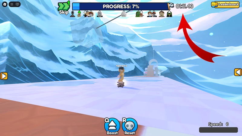 Skateboard Obby Speedrun