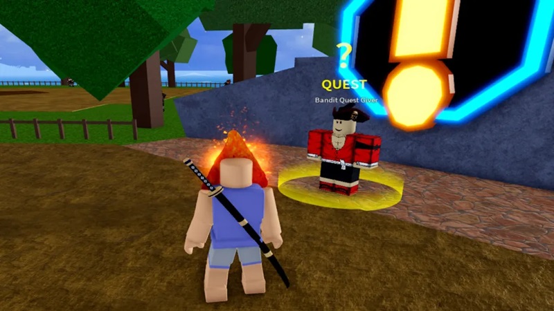 Tutorial Leveling Blox Fruits