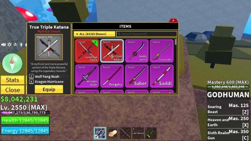 Tips Build Sword