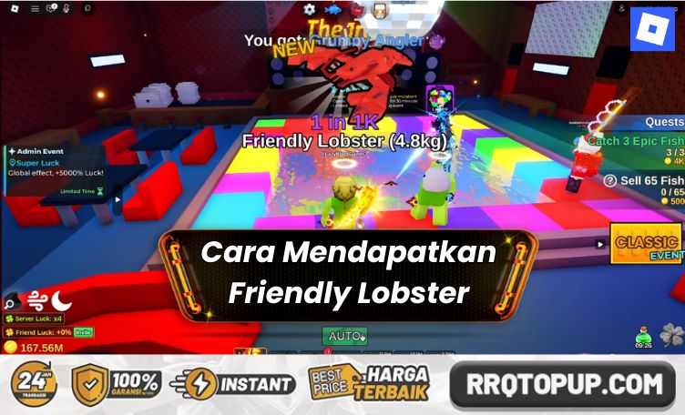 Cara Mendapatkan Friendly Lobster Fish It Roblox