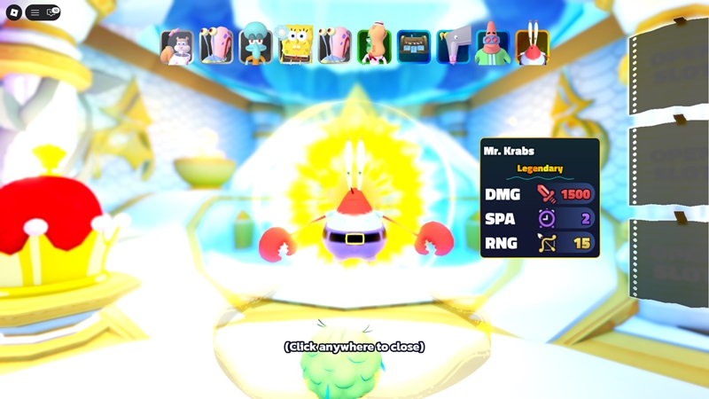 spongebob tower defense tower build