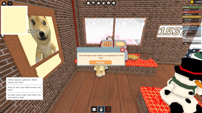 pizza place job guide