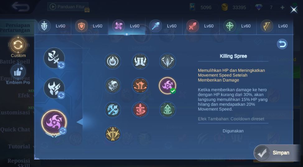 Emblem dan Talent Leomord MLBB