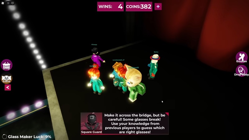 pola glass bridge squid game x