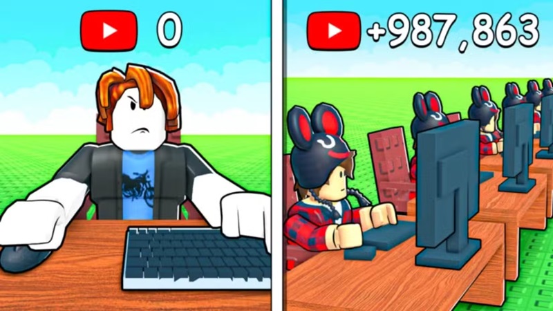 cara viral be a Youtuber Roblox