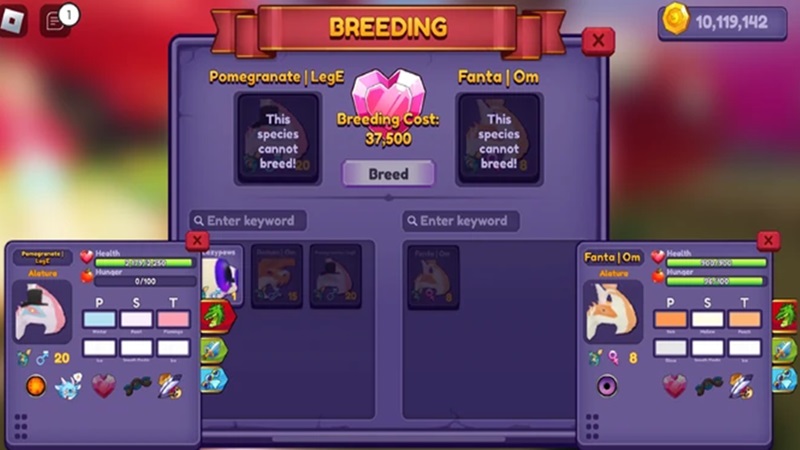 cara breeding Dragon Adventures