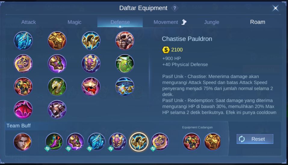 Item Tigreal MLBB