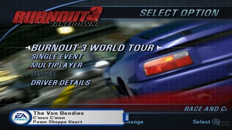 Cheat Burnout 3 Takedown PS2
