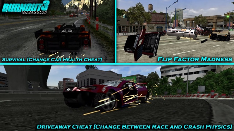 Cheat Burnout 3 Takedown PS2