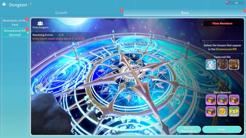 Bos Baru Dimensional Rift