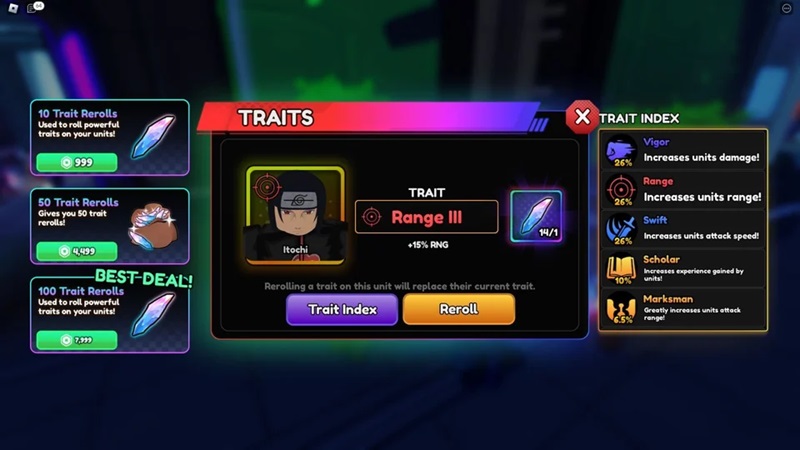 Reroll Anime Vanguard