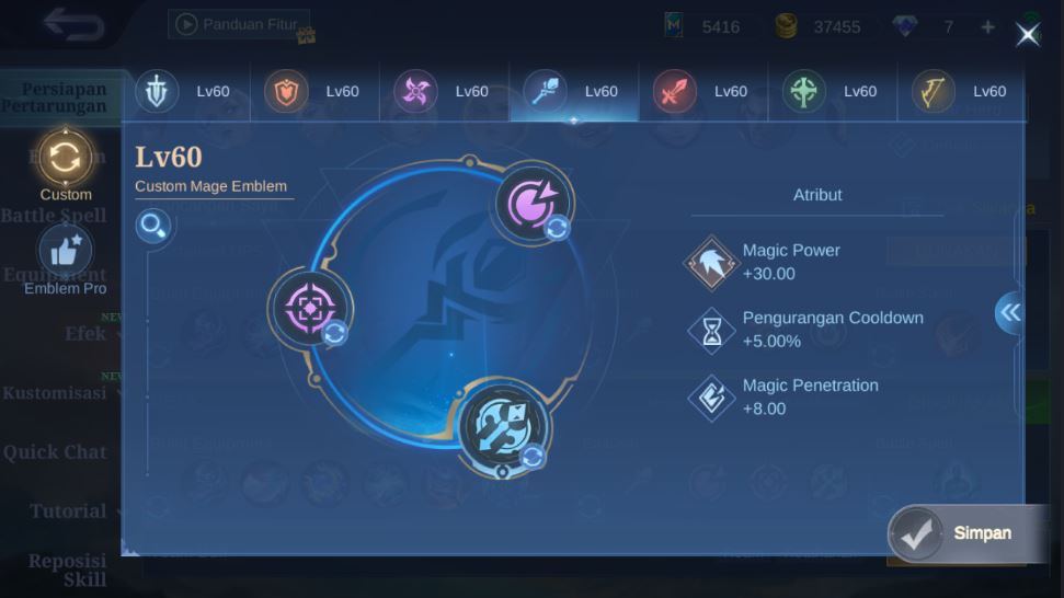 Emblem Silvanna Mobile Legends