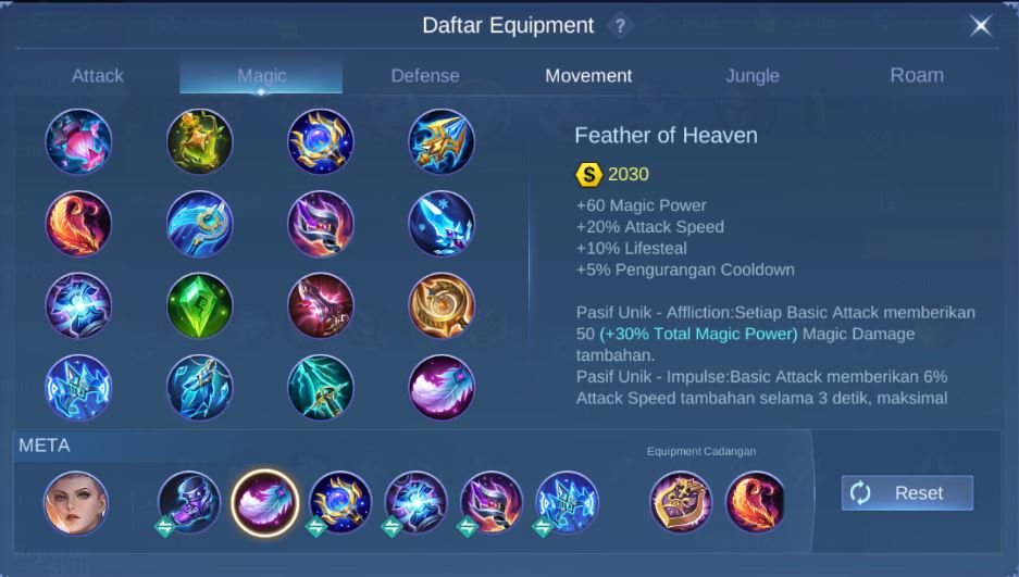 Item Silvanna Mobile Legends