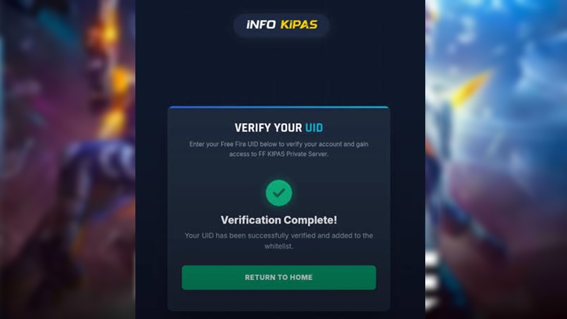 uid ff kipas