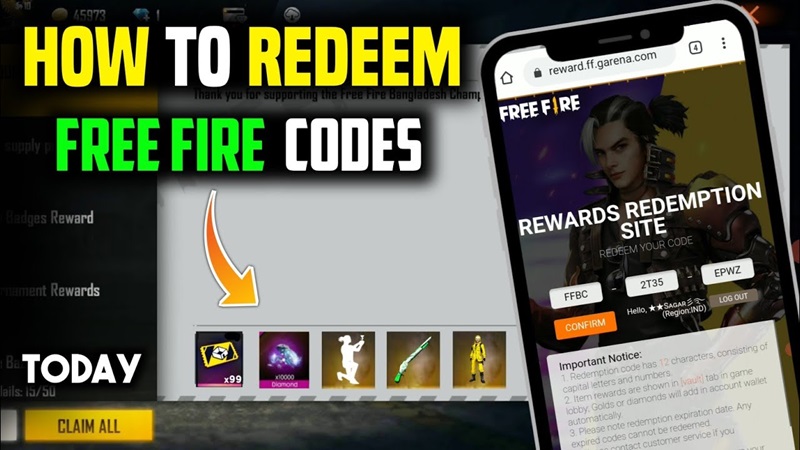 kode redeem ff