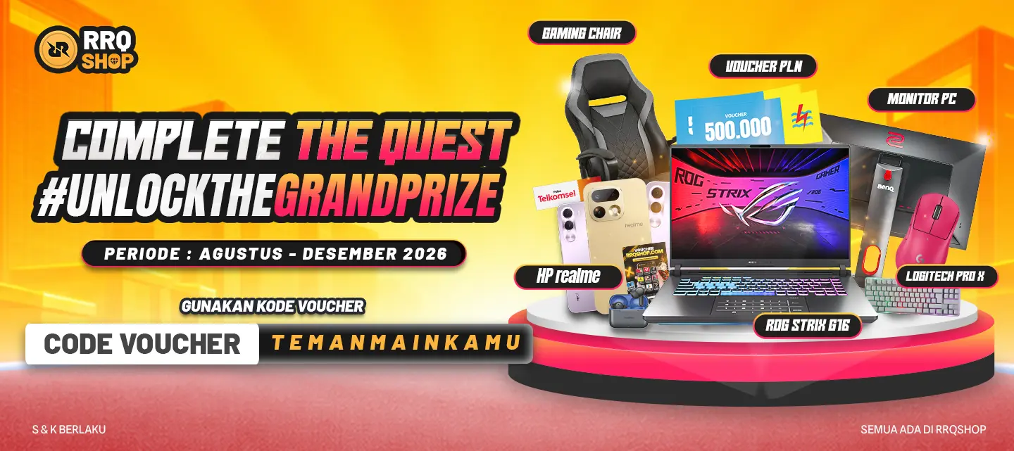 Campaign Semua Ada di RRQSHOP - Complete The Quest